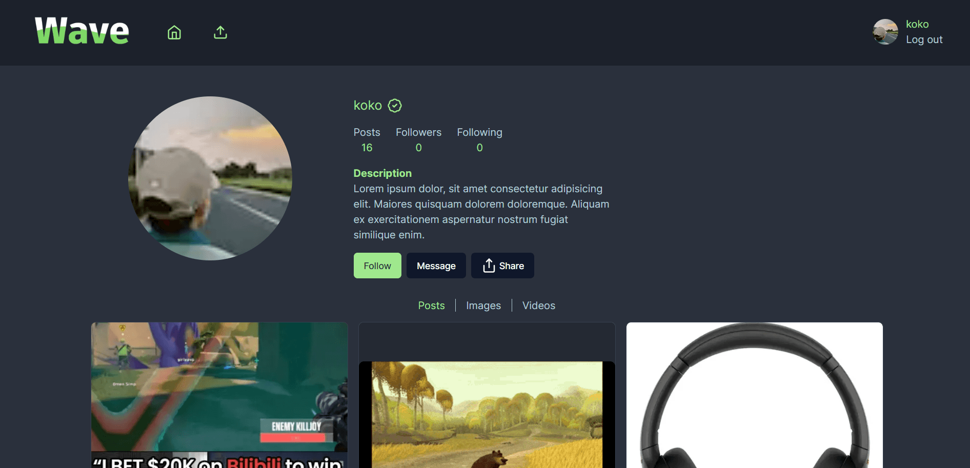 Profile Preview